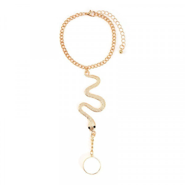 Браслет слейв змеиный изгиб в стиле минимализм CJH56321