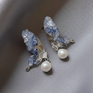 Серьги ювелирный сплав с серебряным гвоздиком J10434CJJ