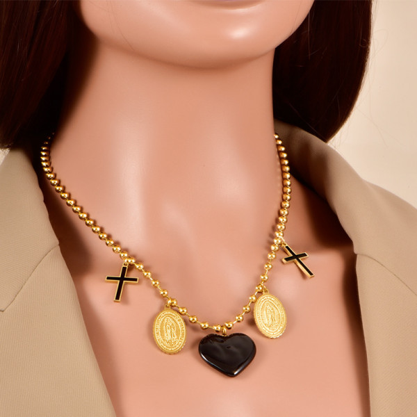 Колье из стали CJR89549