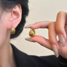 Фактурные серьги-пусеты «Капли» CJR83218