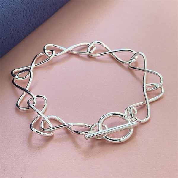 Браслет медный с напылением серебром 1J11882CJJ