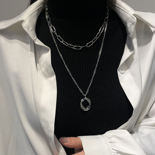 Колье из стали CJH92462