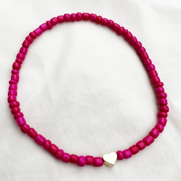 Браслет на ногу из яркого бисера CJH57664