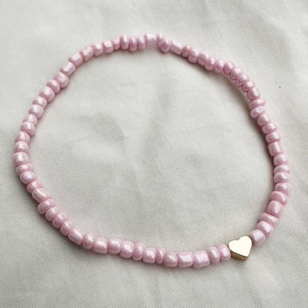 Браслет на ногу из яркого бисера CJH57664