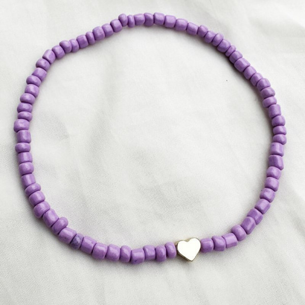 Браслет на ногу из яркого бисера CJH57664