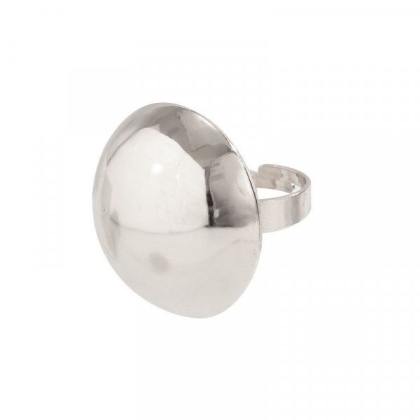 Массивное кольцо-печатка в форме обтекаемой капли CJL16337