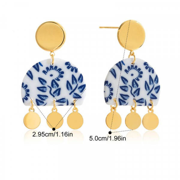 Серьги Висячие Этно-диски CJR89240