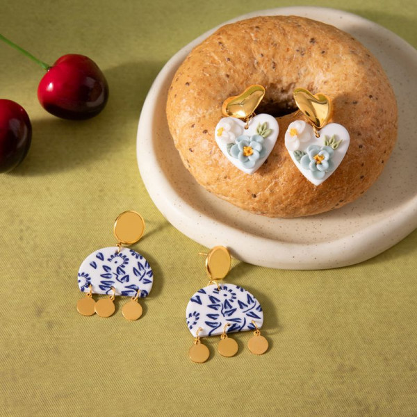 Серьги Висячие Этно-диски CJR89240