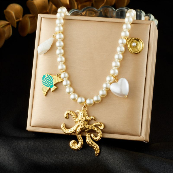 Колье из стали CJR62688