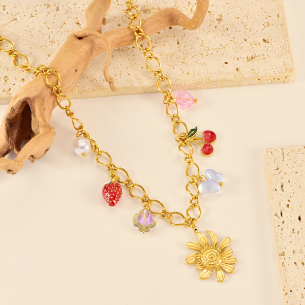 Колье из стали CJR89550