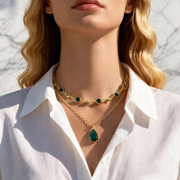 Колье ювелирный сплав 1J12442CJJ