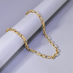 Золотистая цепь с крупным якорным плетением CJL14412