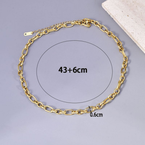 Золотистая цепь с крупным якорным плетением CJL14412