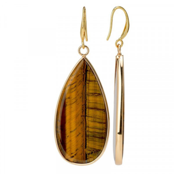 Золотистые серьги-кольца с розовыми перламутровыми дисками CJP83111