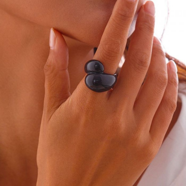 Кольцо широкое из яркого акрила CJM58550