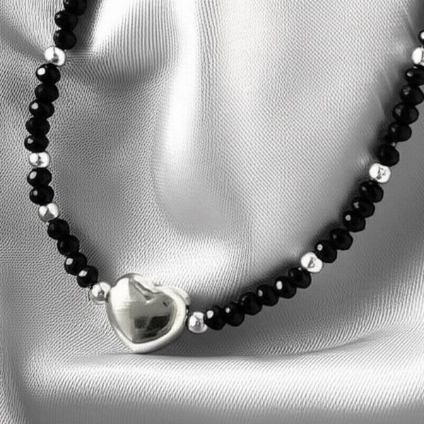 Тонкие бусы из бисера Миюки с металлическим акцентом 1J11801CJJ