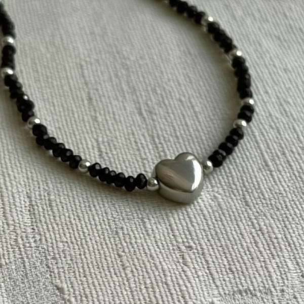 Тонкие бусы из бисера Миюки с металлическим акцентом 1J11801CJJ