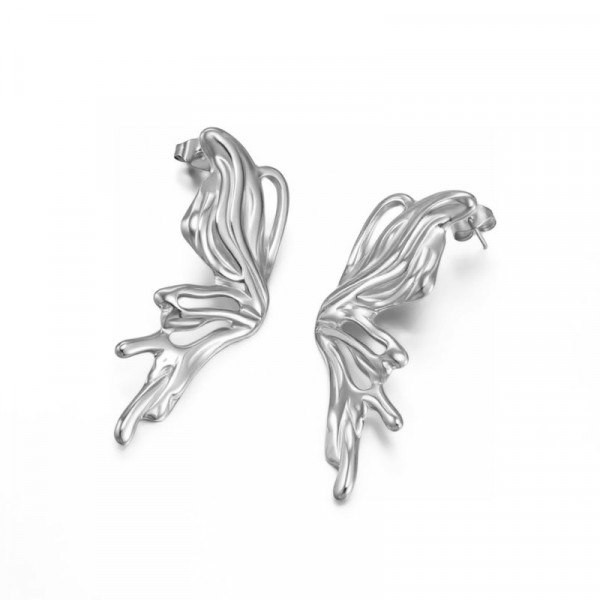 Серьги-пусеты Фантазийные крылья CJR56295