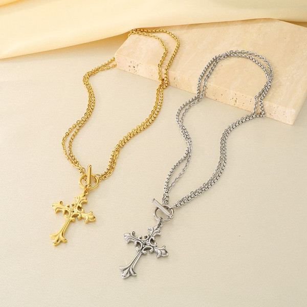 Колье из стали CJR55485