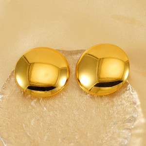 Серьги медицинская сталь с напылением золотом J10624CJJ