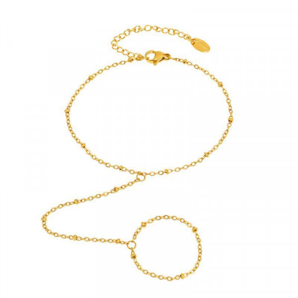 Браслет слейв солнечные капли на тонкой цепи CJL82923