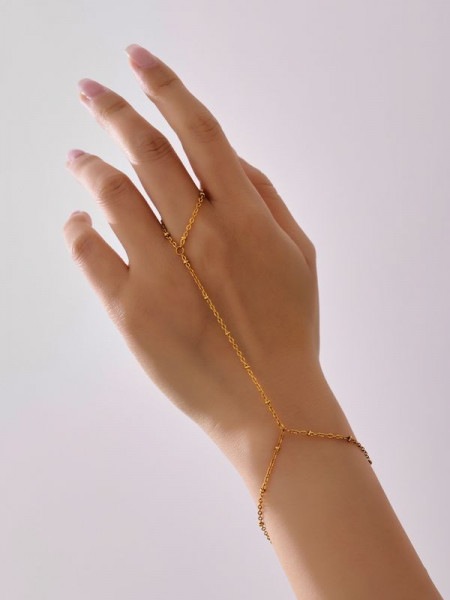 Браслет слейв солнечные капли на тонкой цепи CJL82923