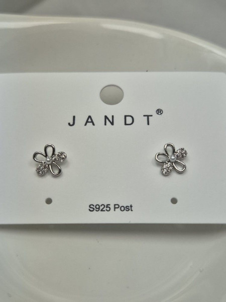 Серьги медь с напылением платиной J10693CJJ