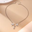 Тонкая цепочка с подвесками в форме морских звезд CJH54663