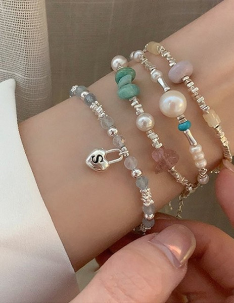 Браслет из жемчуга с подвеской-шариком Z55018