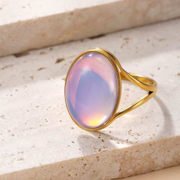 Двойное разомкнутое кольцо из стали с шариками CJM65098