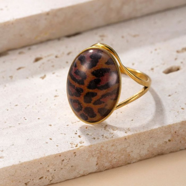 Двойное разомкнутое кольцо из стали с шариками CJM65098