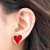 Страстные серьги-пусеты алые сердца 1J11831CJJ