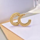 Широкие фактурные серьги-кольца CJC69106