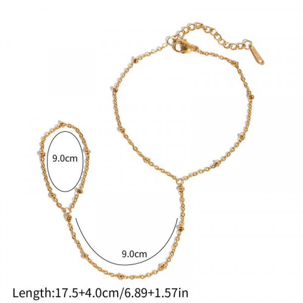 Браслет слейв утонченная классика с фианитом CJL02231