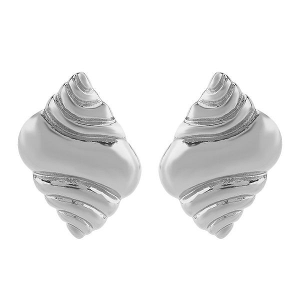 Массивные пусеты Рельефные раковины CJL32255