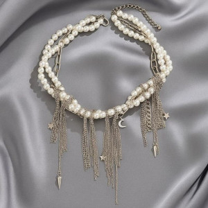 Колье ювелирный сплав жемчуг 1J12217CJJ