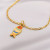 Колье медицинская сталь с напылением золотом J10571CJJ