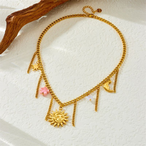 Колье из стали CJP55834