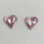 Нежные серьги-пусеты розовые сердца 1J11828CJJ