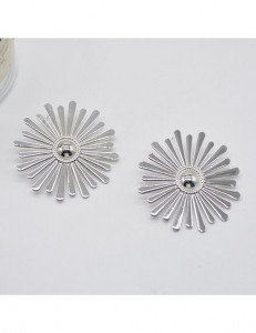 Минималистичные серьги-пусеты солнце M12781