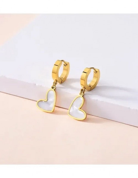 Серьги Висячие Сердца черные J10001CJJ