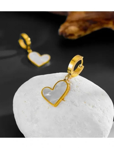 Серьги Висячие Сердца черные J10001CJJ