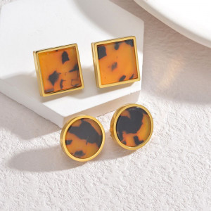 Серьги-пусеты Геометрия «Черепаховый панцирь» CJN72492