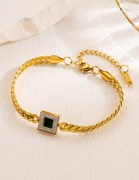 Браслет цепочка с квадратным элементом Z54767