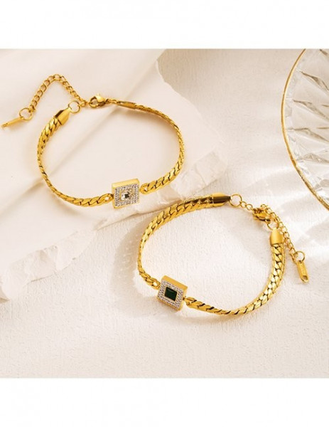 Браслет цепочка с квадратным элементом Z54767