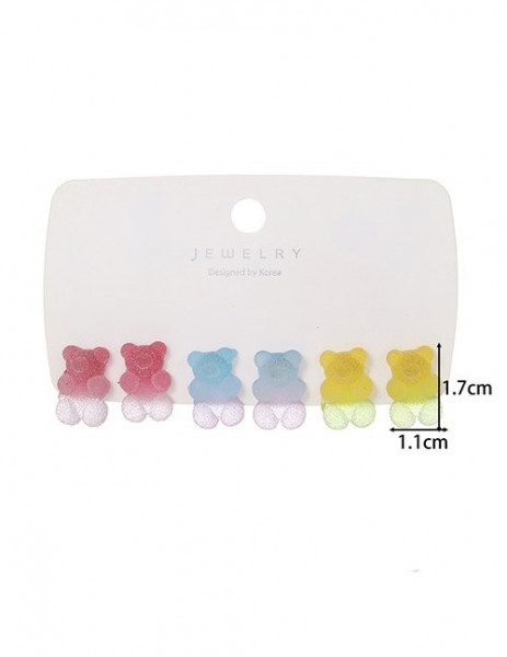 Набор нежных матовых пусет в форме пятиконечных звезд с градиентом M13108