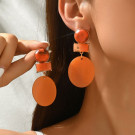 Массивные геометрические серьги из матовых элементов CJP93807