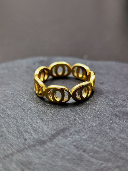 Широкое кольцо с овальными просветами J11372CJJ