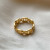 Кольцо медицинская сталь с напылением золотом J11372CJJ