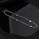 Лаконичная цепочка с ромбовидными вставками CJH63658